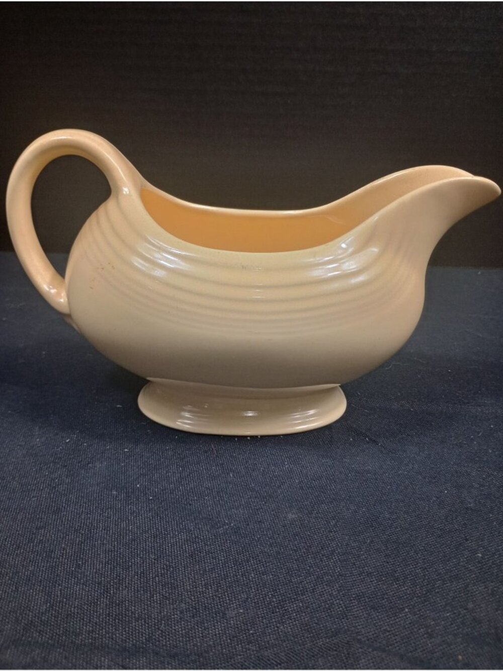 Vintage Retro Mud Century  " Old Ivory" Cream FIESTA Gravy Boat